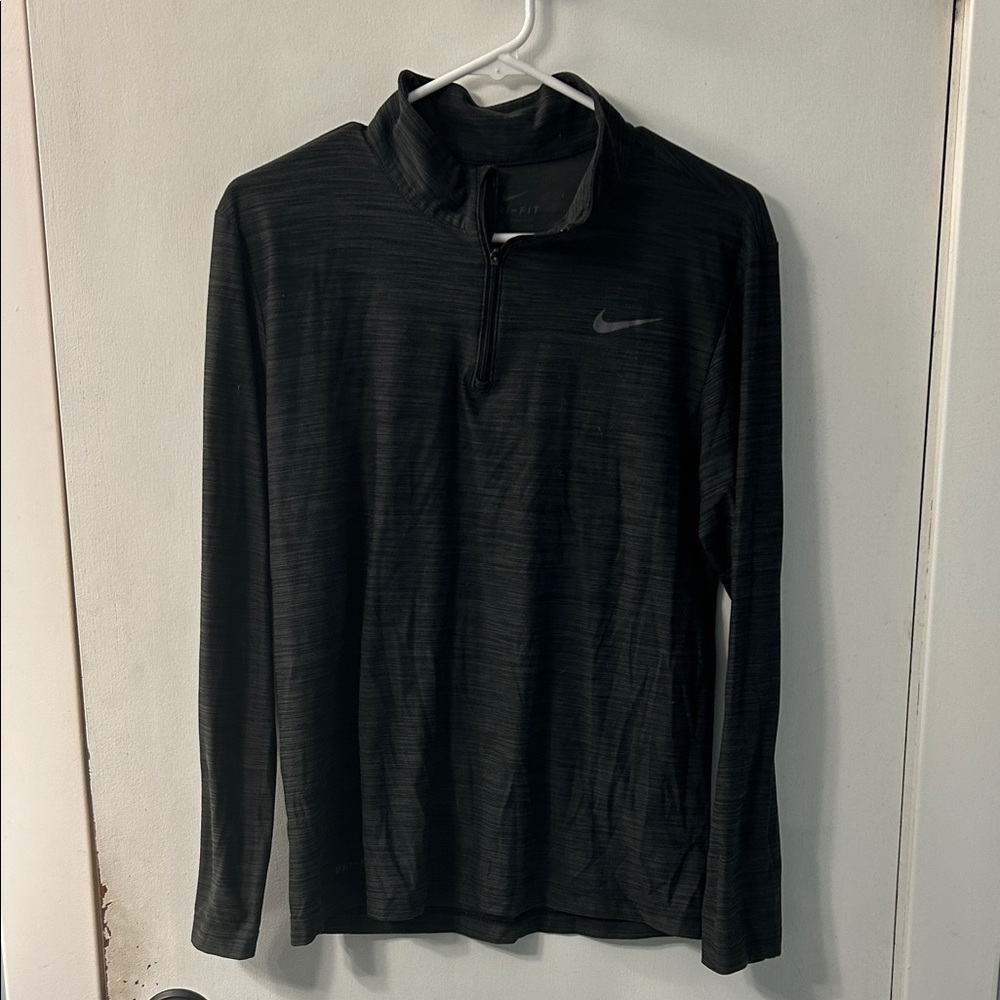 Nike Black Half-Zip Long Sleeve Top